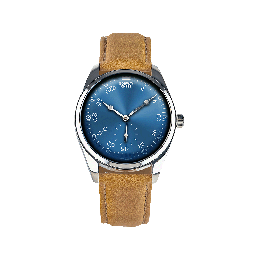 Von Doren klokke Reti i farge blå