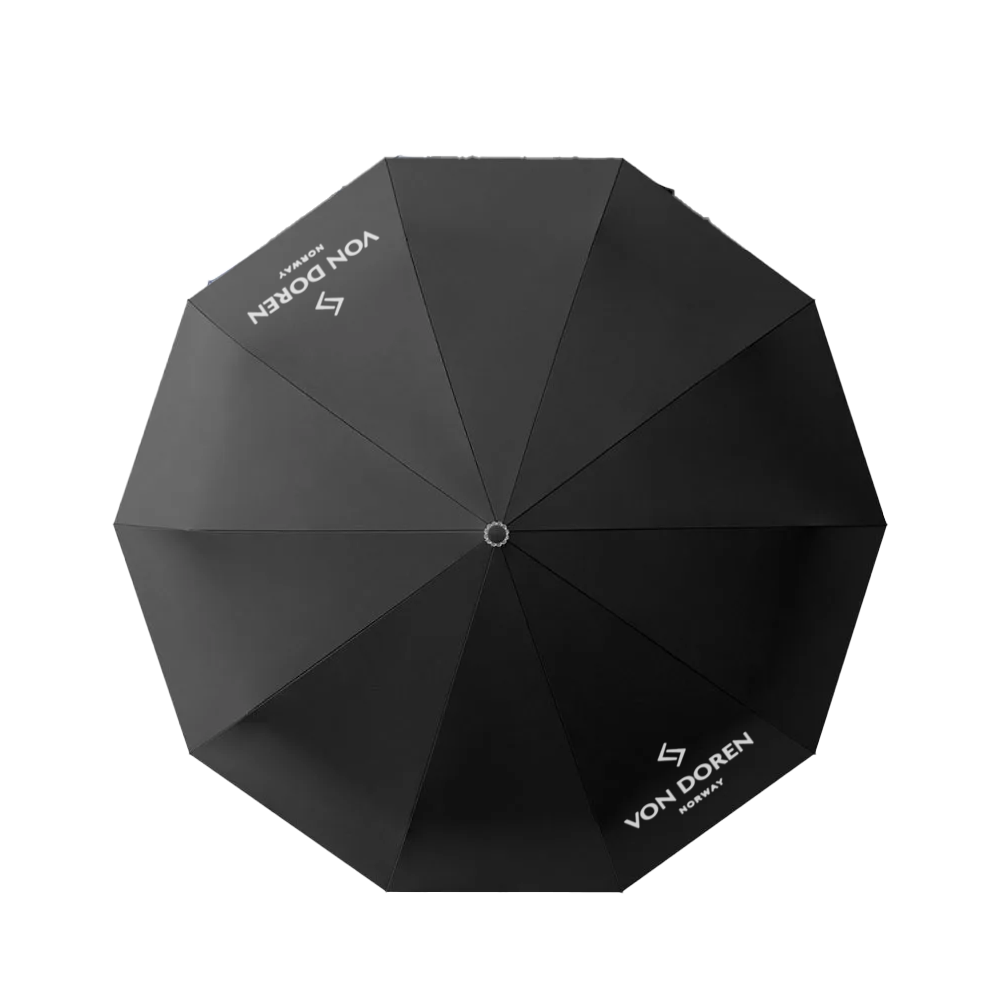 Von Doren umbrella black, from above