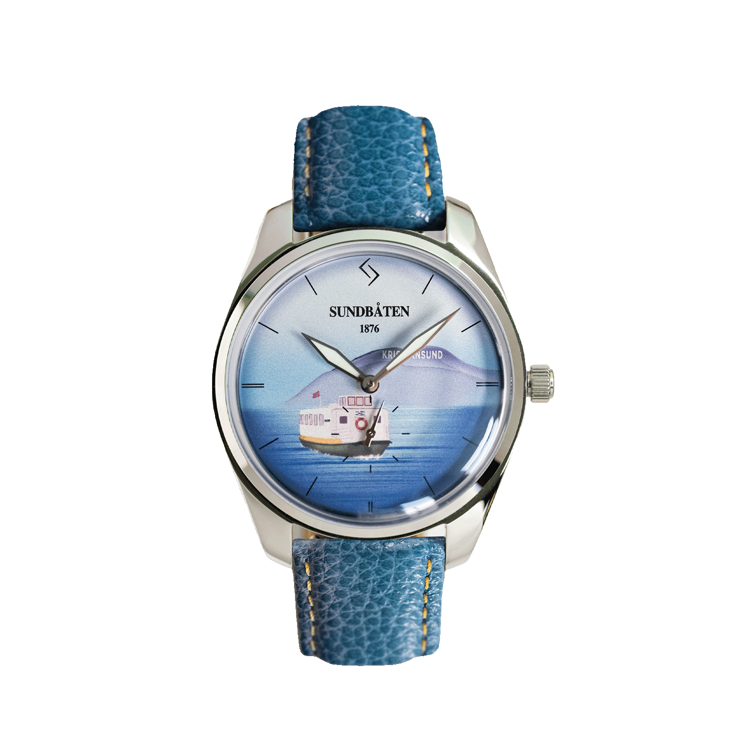 Produktbilde Sundbåtklokka Rapp blå